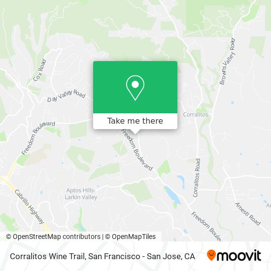 Corralitos Wine Trail map