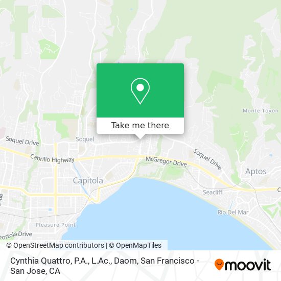 Mapa de Cynthia Quattro, P.A., L.Ac., Daom