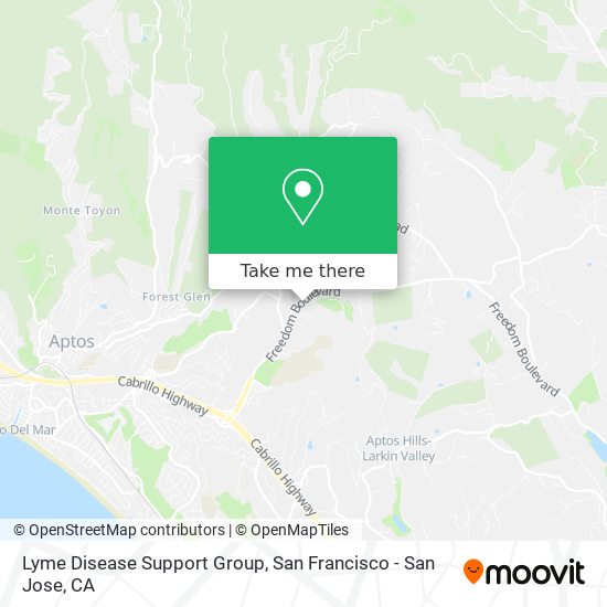 Lyme Disease Support Group map