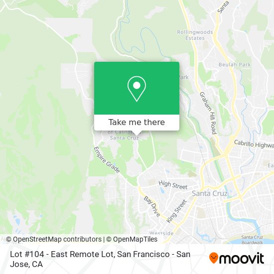 Lot #104 - East Remote Lot map