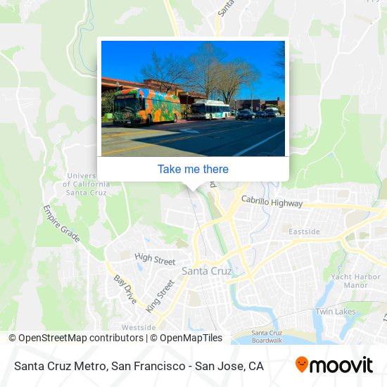 How to get to Santa Cruz Metro in San Francisco San Jose CA by