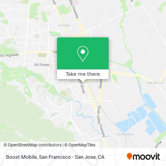 Boost Mobile map