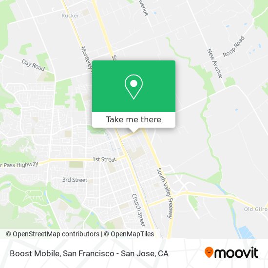 Mapa de Boost Mobile