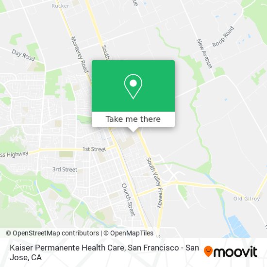 Kaiser Permanente Health Care map