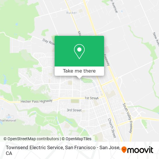 Townsend Electric Service map