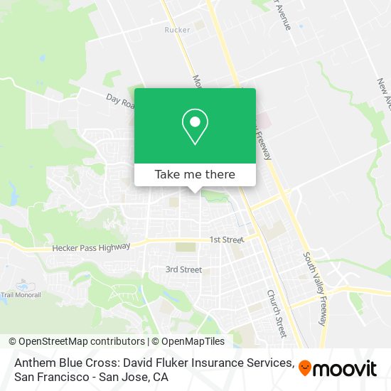 Anthem Blue Cross: David Fluker Insurance Services map