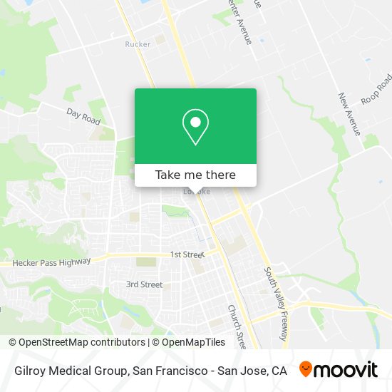 Mapa de Gilroy Medical Group