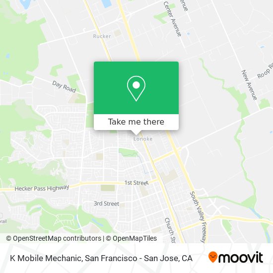 K Mobile Mechanic map