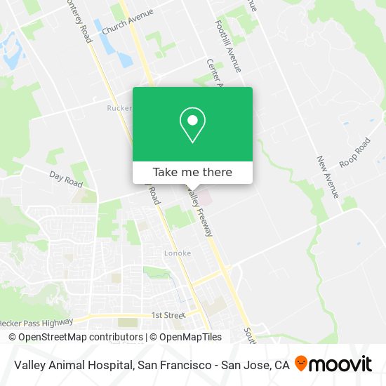 Mapa de Valley Animal Hospital