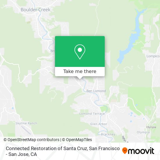 Connected Restoration of Santa Cruz map