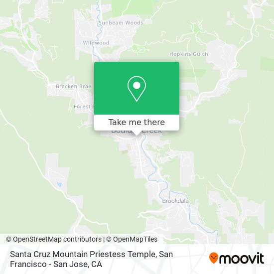 Santa Cruz Mountain Priestess Temple map