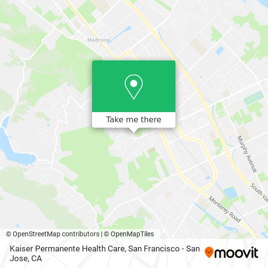 Mapa de Kaiser Permanente Health Care