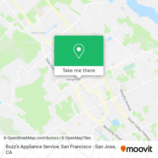 Buzz's Appliance Service map