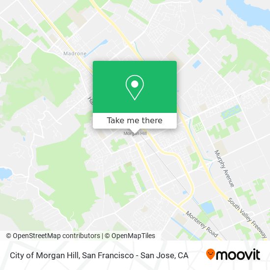 City of Morgan Hill map