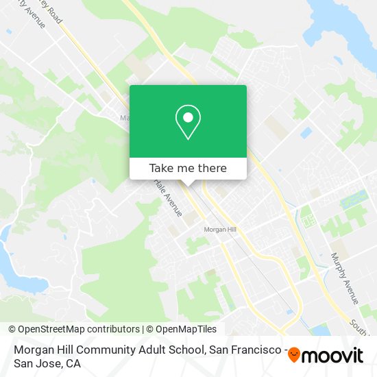 Morgan Hill Community Adult School map