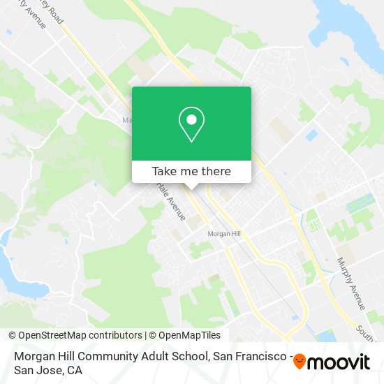 Mapa de Morgan Hill Community Adult School