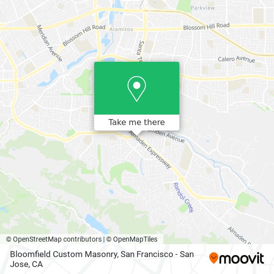 Bloomfield Custom Masonry map