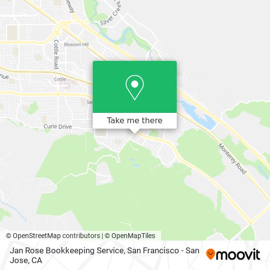 Jan Rose Bookkeeping Service map