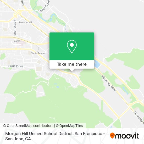 Mapa de Morgan Hill Unified School District