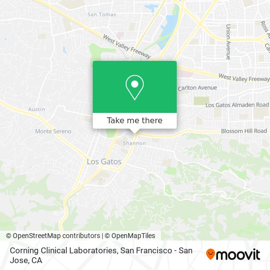 Corning Clinical Laboratories map