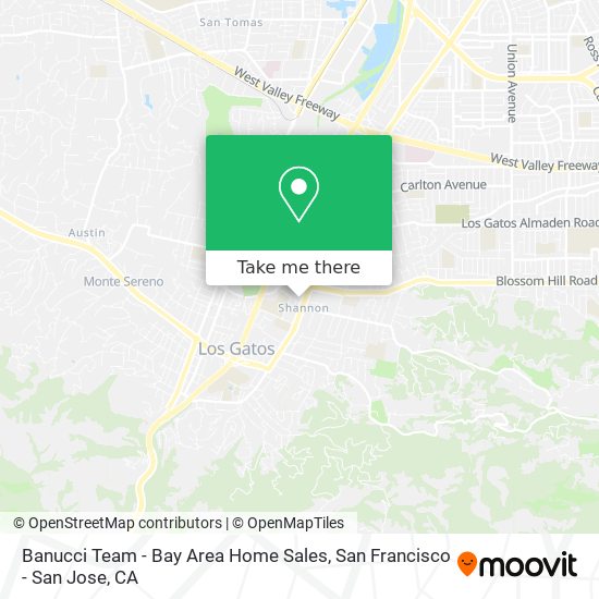 Mapa de Banucci Team - Bay Area Home Sales