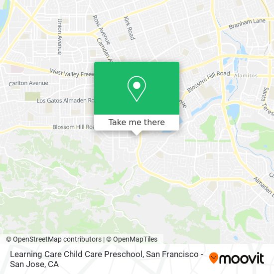 Mapa de Learning Care Child Care Preschool