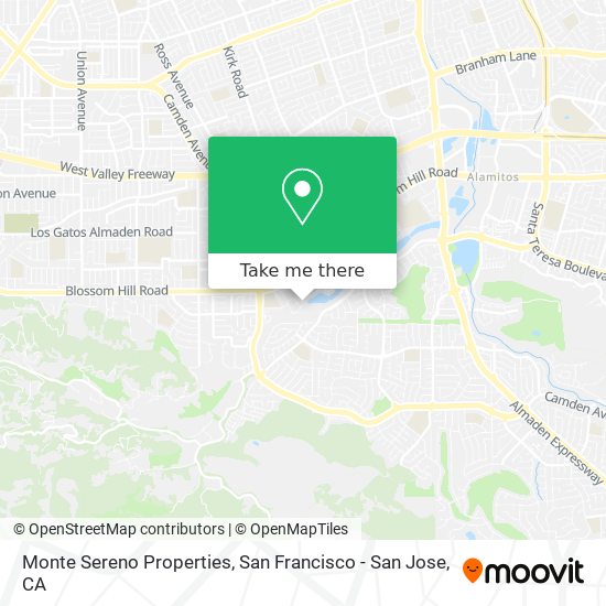 Monte Sereno Properties map