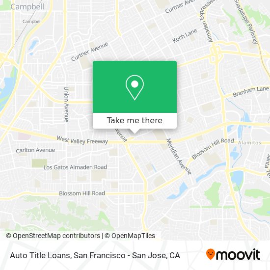 Mapa de Auto Title Loans