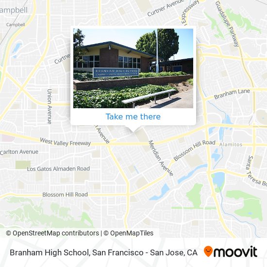 Branham High School map