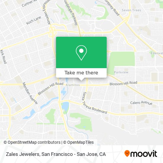 Zales Jewelers map