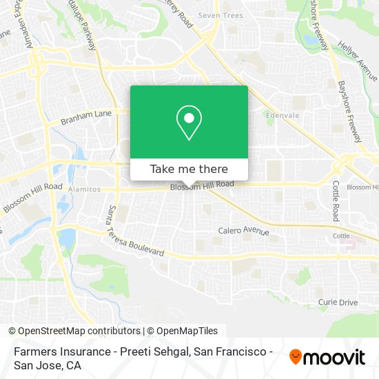 Farmers Insurance - Preeti Sehgal map