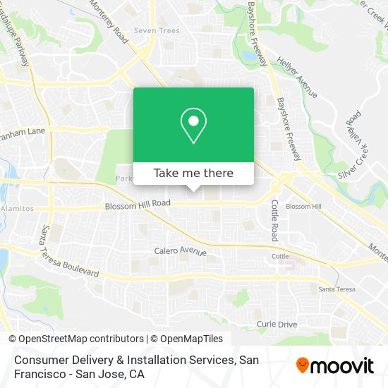 Mapa de Consumer Delivery & Installation Services
