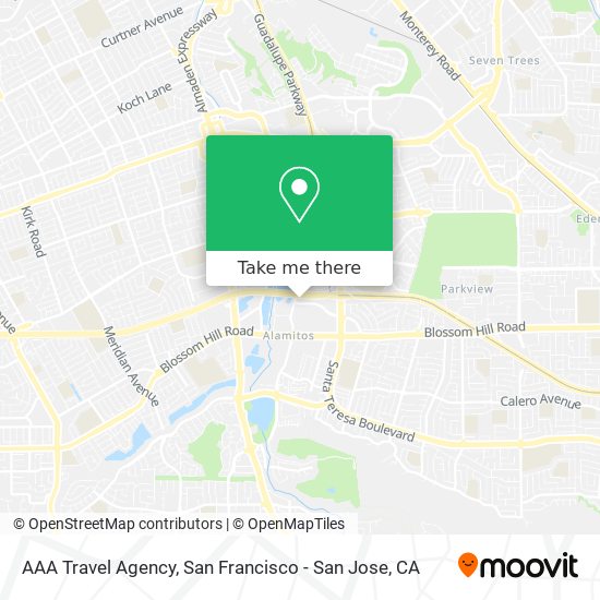 AAA Travel Agency map