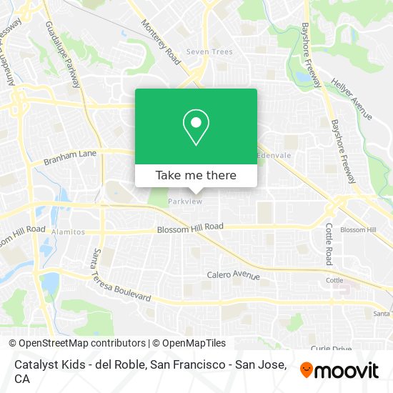 Mapa de Catalyst Kids - del Roble