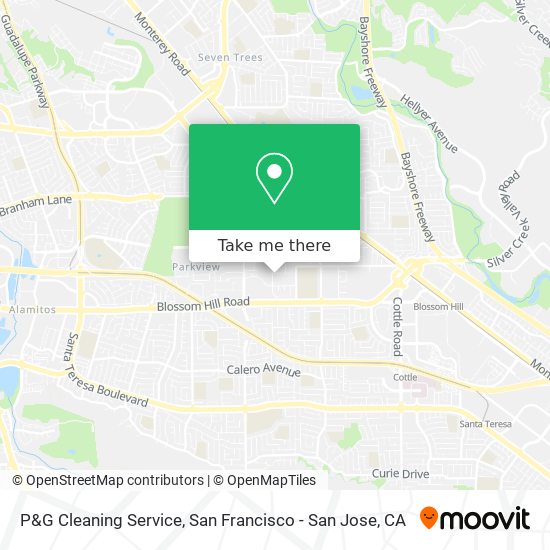 Mapa de P&G Cleaning Service