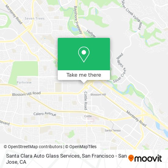 Mapa de Santa Clara Auto Glass Services