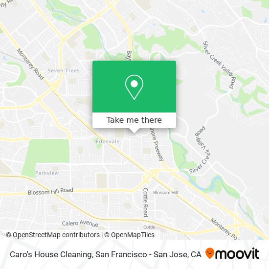 Caro's House Cleaning map