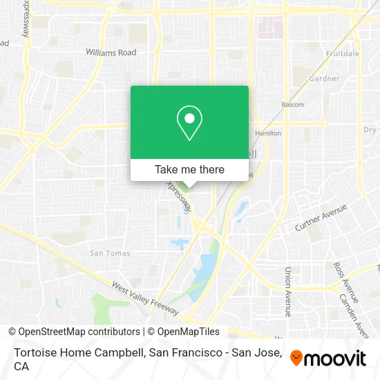 Mapa de Tortoise Home Campbell