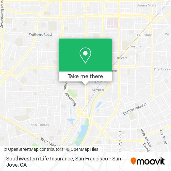 Southwestern Life Insurance map