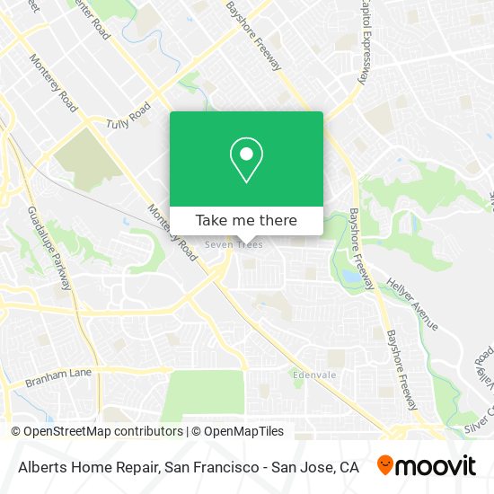 Alberts Home Repair map