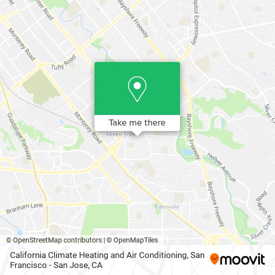 California Climate Heating and Air Conditioning map