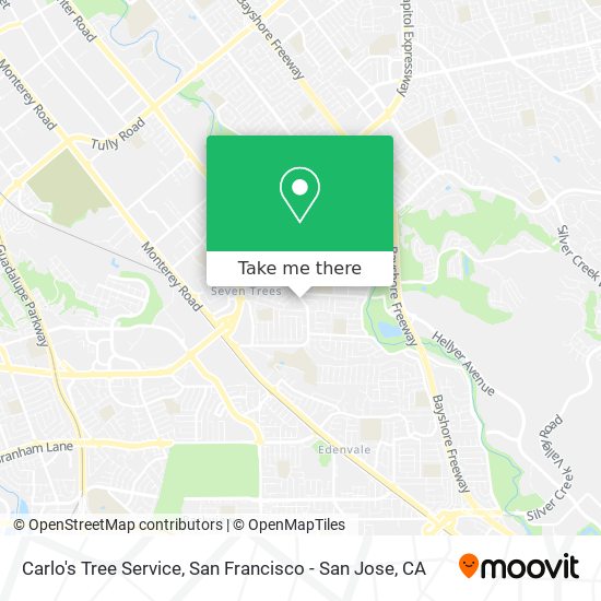 Carlo's Tree Service map