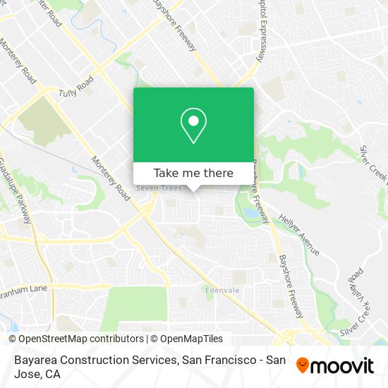 Mapa de Bayarea Construction Services