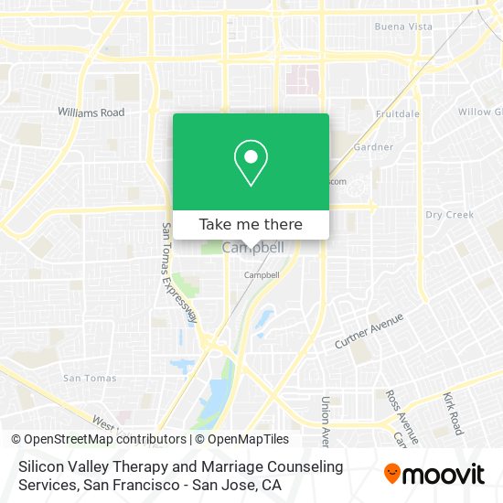 Mapa de Silicon Valley Therapy and Marriage Counseling Services