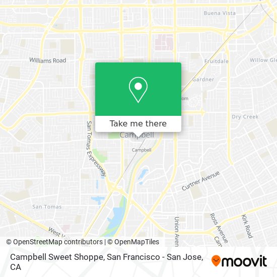 Campbell Sweet Shoppe map