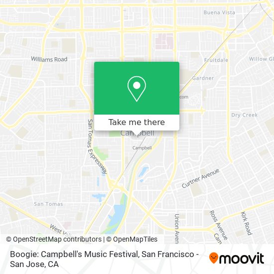 Boogie: Campbell's Music Festival map