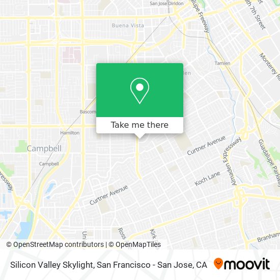 Silicon Valley Skylight map