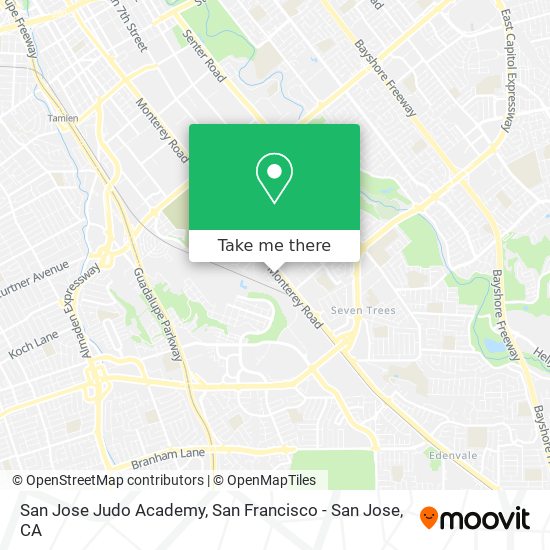 San Jose Judo Academy map