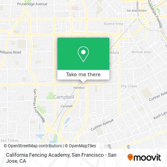 California Fencing Academy map