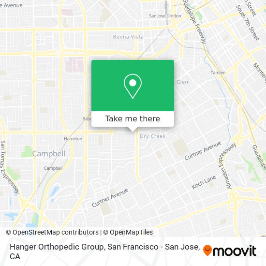 Hanger Orthopedic Group map